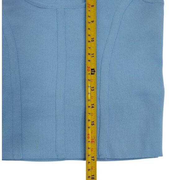 Happily Grey Womens Black & Blue Tank Tops S Polyester Sleeveless Square Neck - Picture 8 of 8